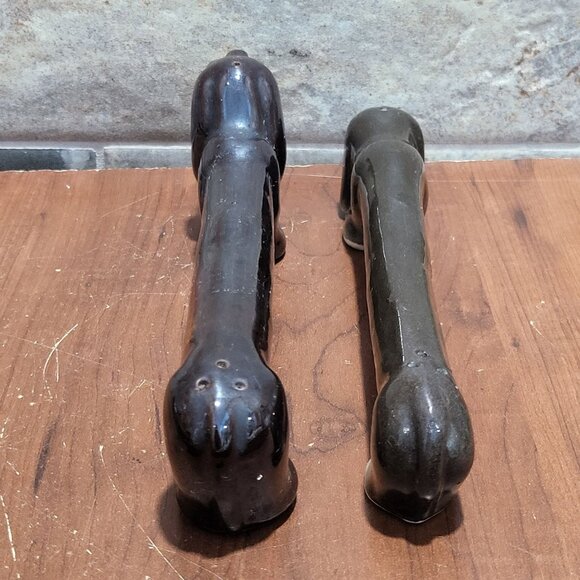 Vintage Anthropomorphic Long Dachshund Dog Wiener Dog Salt and Pepper Shakers - Picture 5 of 13
